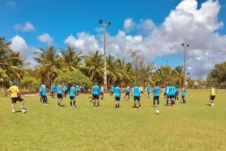 Confiança faz último treino antes da partida contra o Frei Paulistano
