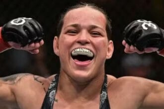 Sergipana Eduarda ‘Ronda’ Moura brilha no UFC Nashville e aposenta lenda americana