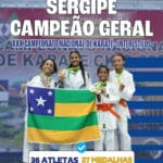 Sergipe brilha no 30° Campeonato Nacional de Karatê Interestilos e conquista 27 medalhas!