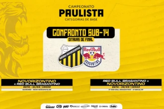 Novorizontino avança por WO e encara Red Bull Bragantino nas oitavas do Paulista Sub-14