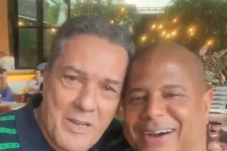Marcelinho Carioca e Vanderlei Luxemburgo selam paz em encontro na zona sul de São Paulo