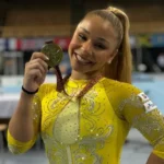 Flávia Saraiva fatura ouro na trave na etapa da Hungria da World Challenge Cup