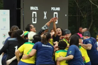 Estreante, Brasil avança às semifinais do Mundial de futebol de cegas