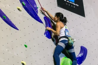 Marina Dias é ouro na etapa de Laval da Copa do Mundo de paraescalada