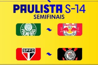 Semifinais do Paulista Sub-14 reúnem Palmeiras, São Paulo, Corinthians e Red Bull Bragantino