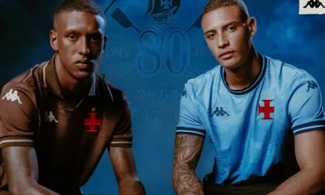 Vasco apresenta camisa marrom que celebra 80 anos do título de “Terra e Mar”