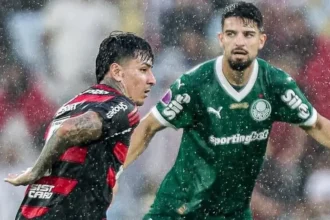 Flamengo encosta no Palmeiras e probabilidades de título do Brasileirão ficam praticamente iguais
