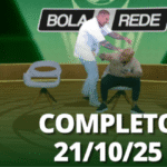 RedeTV publica edição completa do “Bola na Rede” de 21 de outubro de 2025