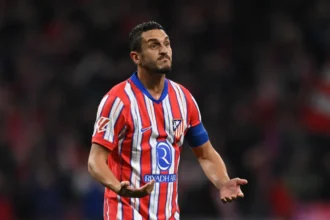 Capitão Koke reconhece domínio do Arsenal e cobra reação do Atlético de Madrid na Champions