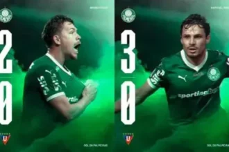 Palmeiras atropela LDU por 4 a 0, vira placar agregado e avança à final da Libertadores