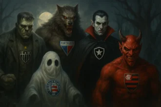 IA relaciona clubes da Série A a personagens de terror no clima de Halloween