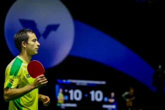 Calderano e Bruna Takahashi de despedem de WTT Champion Frankfurt