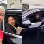 Neymar retorna a doceria em Santos e busca encomenda paga antecipadamente