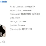 Éverton Brito rescinde contrato e deixa a Ponte Preta após decisão judicial