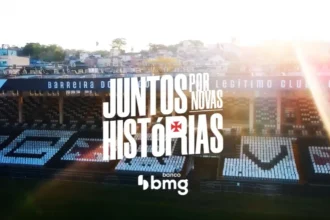 Vasco estende patrocínio do Banco Bmg até 2028 e lança campanha “Juntos por novas histórias”
