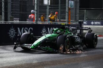 Vídeo flagra colisão entre Bortoleto e Stroll na largada do GP de Las Vegas