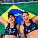 Carol Solberg e Rebecca garantem bronze no Mundial e atleta festeja prisão de Bolsonaro