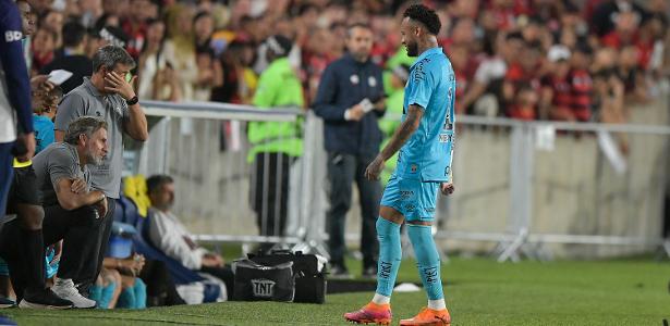 Neymar faz exame por possível lesão no joelho esquerdo e pode desfalcar o Santos