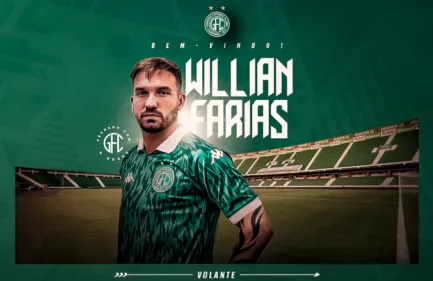 Guarani anuncia volante Willian Farias com contrato até 2026