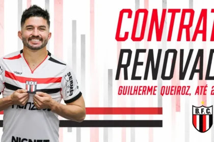 Botafogo-SP prolonga vínculo de Guilherme Queiroz até dezembro de 2026