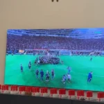 Vinicius Júnior comemora tetracampeonato do Flamengo na Libertadores