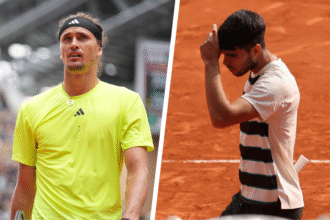 Zverev fecha 2025 como tenista com mais horas em quadra na ATP