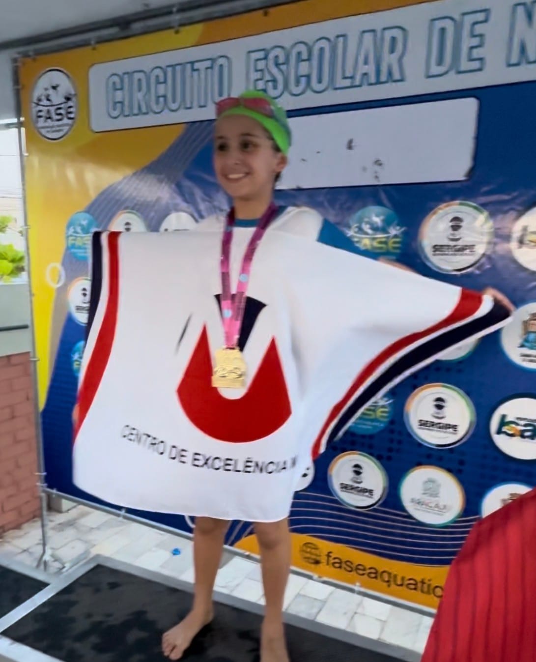 Maria Helena Eloy conquista o título Sergipano de Natação na categoria Pré-Mirim