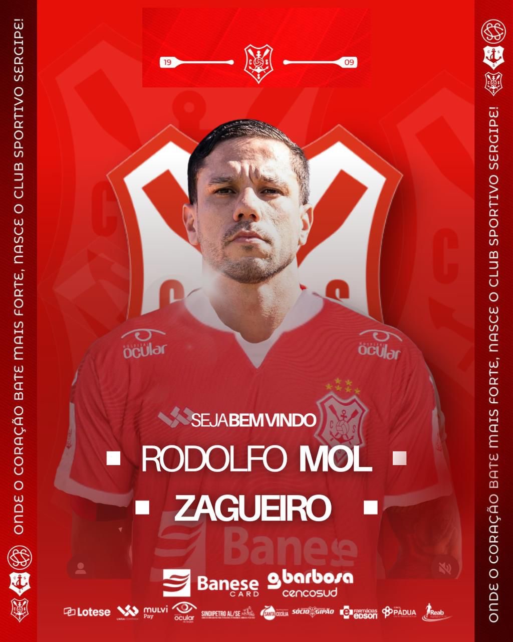 O zagueiro Rodolfo Mol é o novo reforço Colorado
