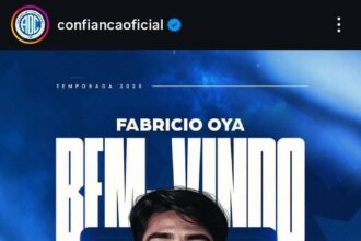Confiança anuncia meia Fabrício Oya, ex-Corinthians e Itabaiana, para a temporada 2026