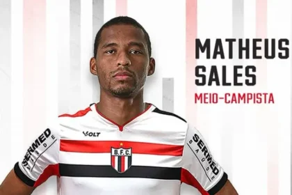 Botafogo-SP confirma contratação do volante Matheus Sales para o Paulistão