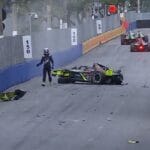 Carro de Pepe Martí capota e pega fogo após salto sobre Müller e Da Costa no Sambódromo do Anhembi