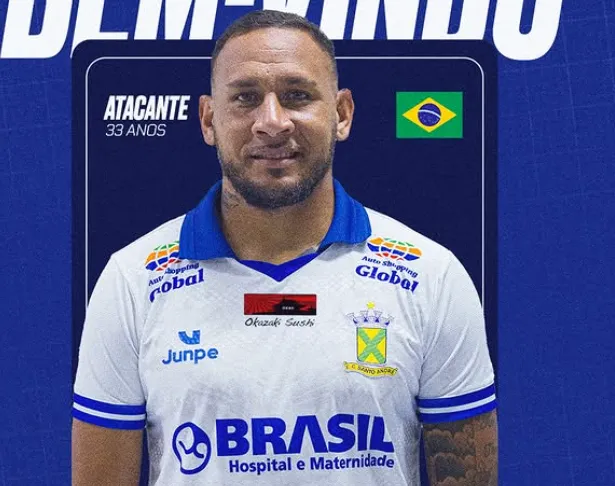Santo André anuncia o atacante Rafael Tanque para a Série A2 do Paulistão