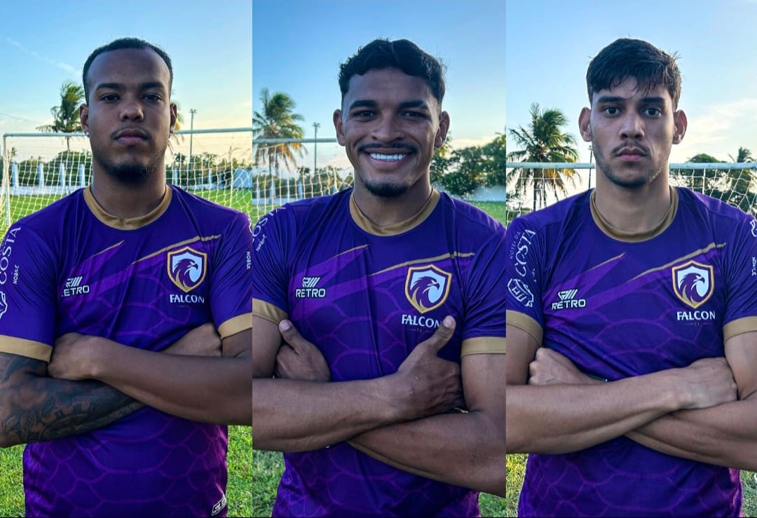 Falcon apresenta trio de reforços para o Campeonato Sergipano 2026