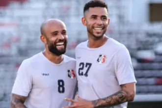 Santa Cruz goleia homônimo potiguar por 7 a 1 em jogo-treino no Arruda