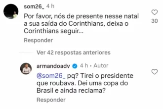 Corinthians investiga vice-presidente por declaração controversa nas redes sociais