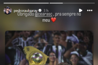 Pedro Raul encerra empréstimo e se despede do Ceará