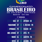 Campeonato Brasileiro Masculino de Vôlei Sentado – Série Ouro 2025 começa neste sábado em São Paulo