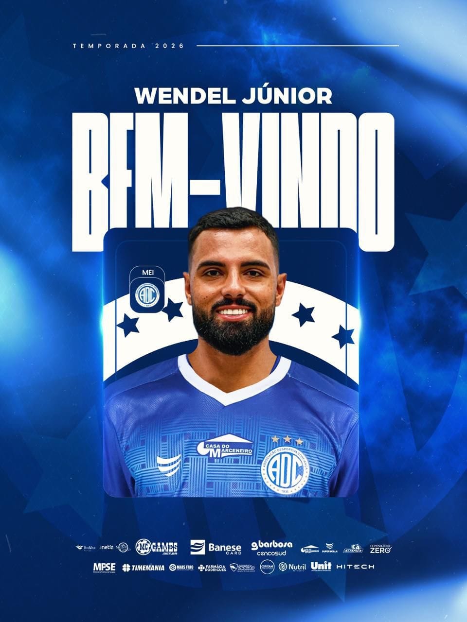 Confiança acerta a contratação do atacante Wendel