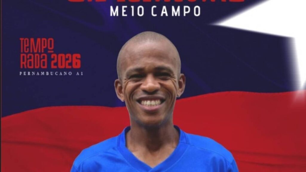 Jaguar anuncia meia Gil Mineiro, ex-Náutico, para a temporada 2026
