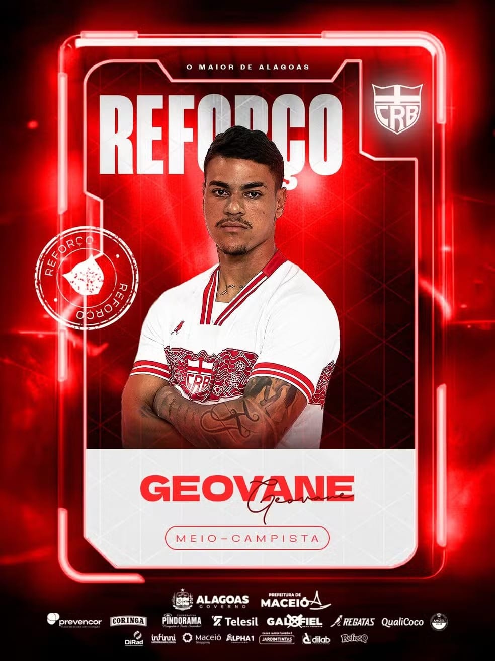 CRB anuncia meia Geovane, 26, emprestado do futebol ucraniano