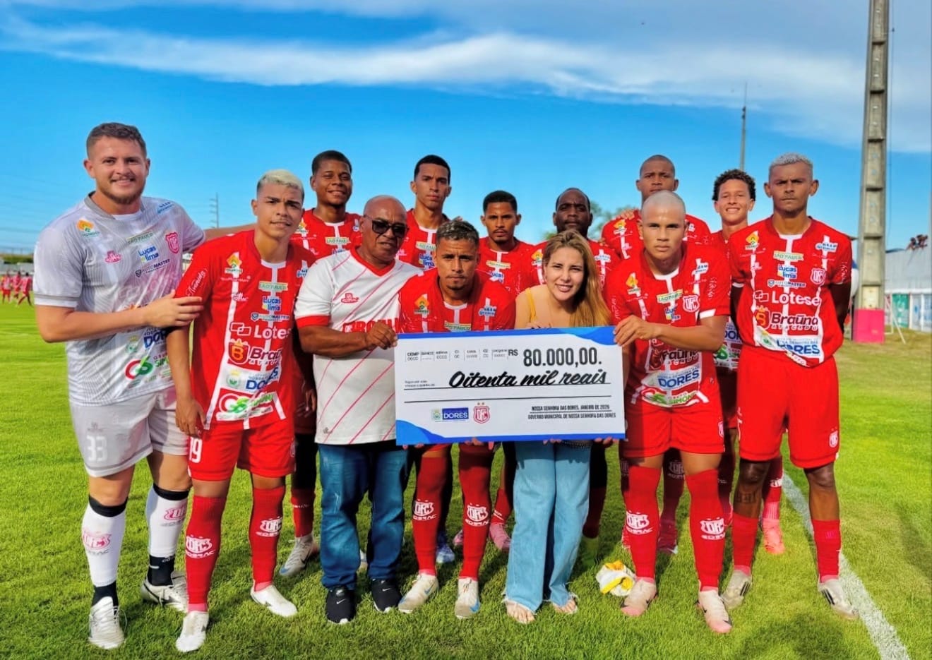 Prefeitura de Nossa Senhora das Dores destina R$ 80 mil ao Dorense Futebol Clube