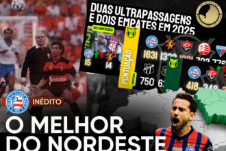 Bahia fecha 2025 na liderança de 11 dos 13 rankings do Nordeste no Brasileirão