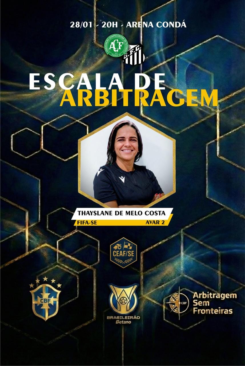 Árbitros sergipanos atuarão na estreia do Brasileirão 2026 e na final da Supercopa do Brasil