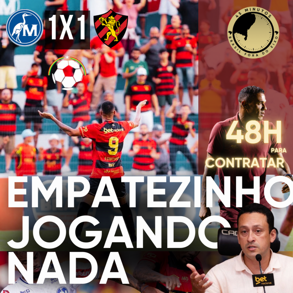 Sport fica no 1 a 1 com Maguary e desperdiça vantagem numérica no Pernambucano