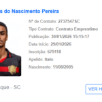 Sport empresta o lateral Ítalo Lucas ao Brusque e aguarda chegada de Biel Fonseca