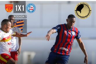 Juazeirense segura Bahia e confronto termina em 1 a 1 pelo Baianão