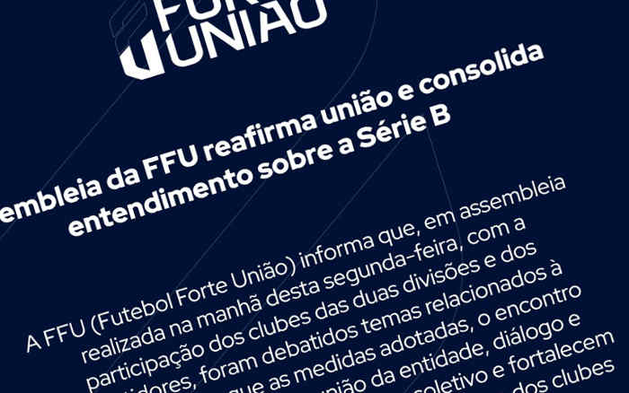 Pressão dos clubes faz FFU igualar cotas da Série B a contrato negociado com a Globo