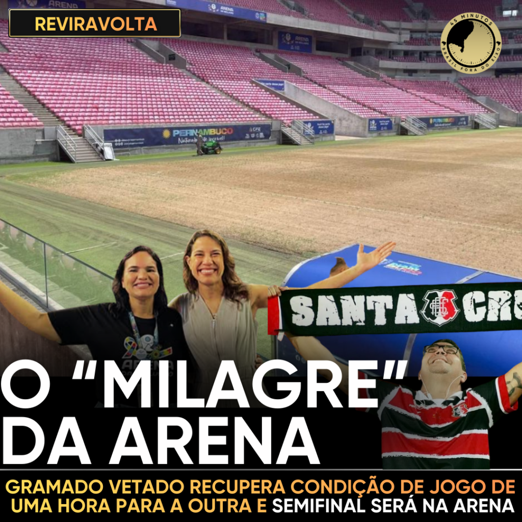 Santa Cruz e Náutico farão jogo de ida da semifinal do Pernambucano na Arena Pernambuco