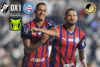 Bahia vence Vasco em São Januário e dorme na vice-liderança da Série A