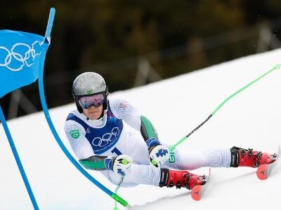 Brasileiro Lucas Braathen faz o melhor tempo na primeira descida do slalom gigante em Milão-Cortina